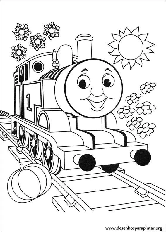 Thomas e seus Amigos desenhos para imprimir colorir e pintar ...