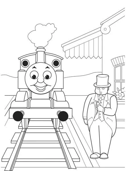 Thomas The Train Coloring Pages | Team colors