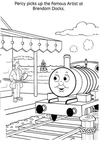 Thomas The Train Coloring Pages | Team colors