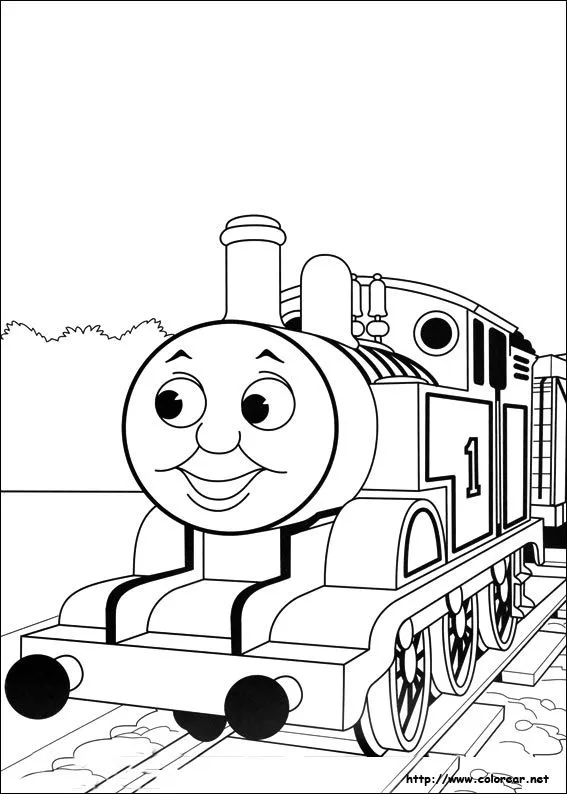 Dibujos tren thomas para colorear - Imagui