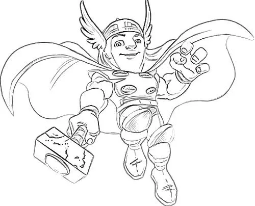 Dibujos Para Colorear Escuadron De Superheroes Thor Pictures