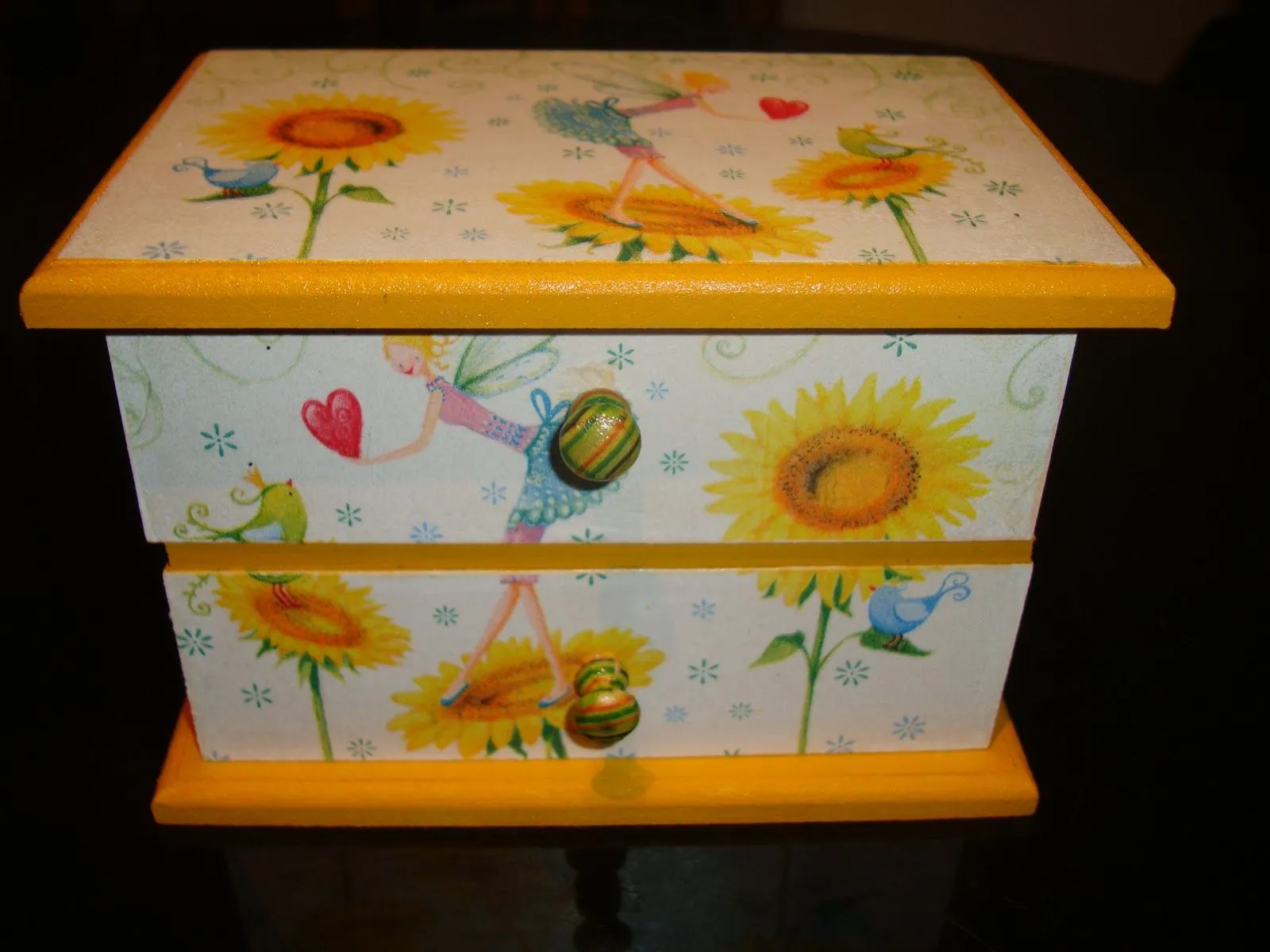 TIACLOLA: Alhajeros de madera pintada a mano con decoupage