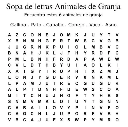 tics: ACTIVIDAD PARA NIÑOS DE TERCER GRADO, SOPA DE LETRAS