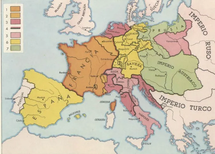 El pasado del tiempo: Mapas de Europa en el siglo XIX