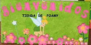 TIENDA DE FOAMY: CARTEL DE BIENVENIDO A MI FIESTA