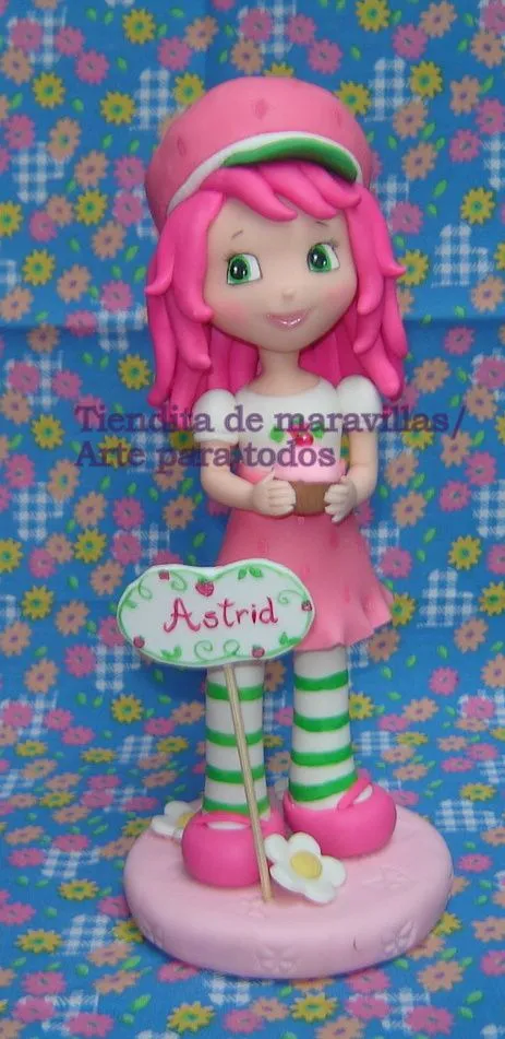 Como hacer a rosita fresita en porcelana fria - Imagui