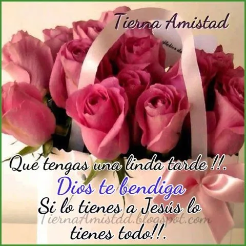 Tierna Amistad : Dios te bendiga en esta bella tarde