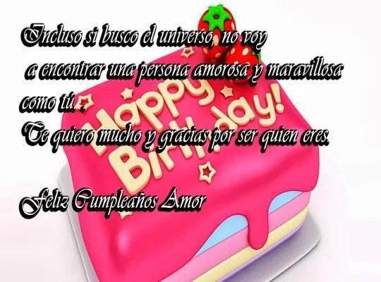 Tiernas palabras de felicitacion para mi novio en su cumple ...