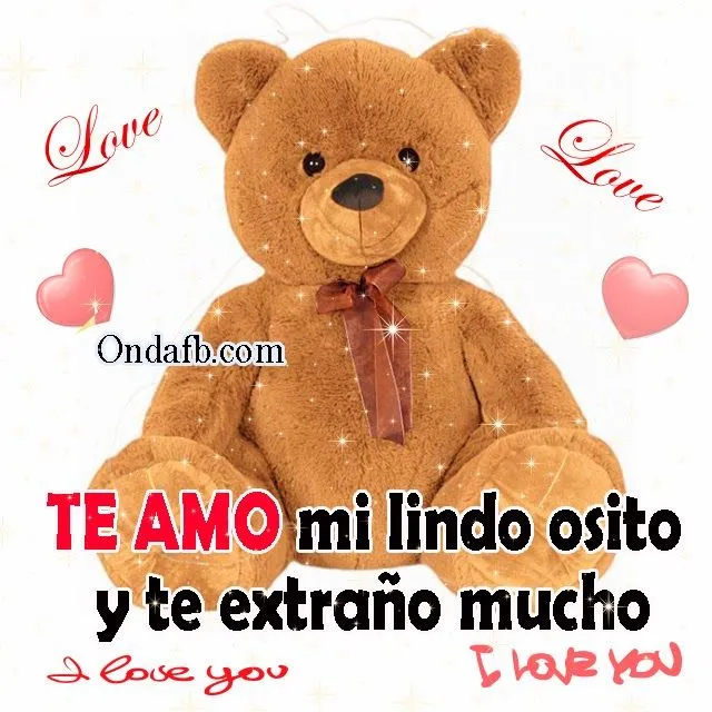 De osos de peluche tiernos con frases de amor - Imagui