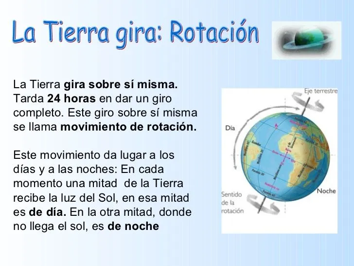 La Tierra y sus movimientos | laclasedeptdemontse