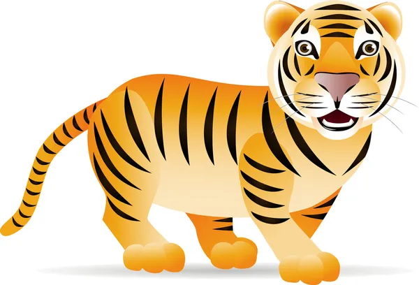Tiger cartoon — Stock Vector © dagadu #5589085