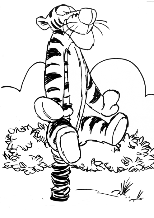 TIGGER'S COLORING PAGES