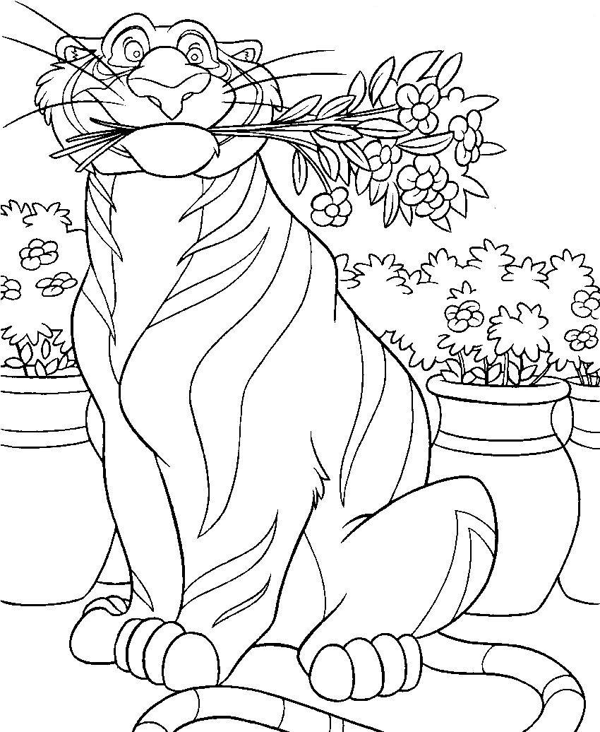 Tigres de bengala para colorear - Imagui