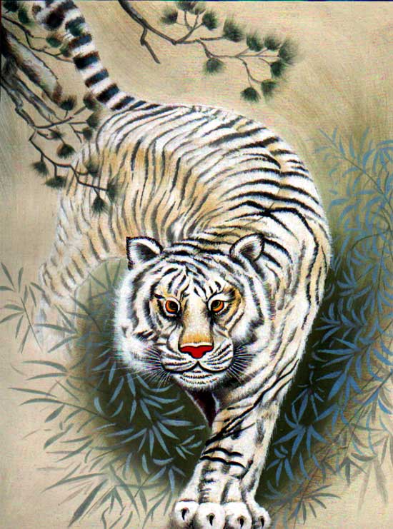 tigre de bengala-Pintura y Caligrafía-Identificación del producto: