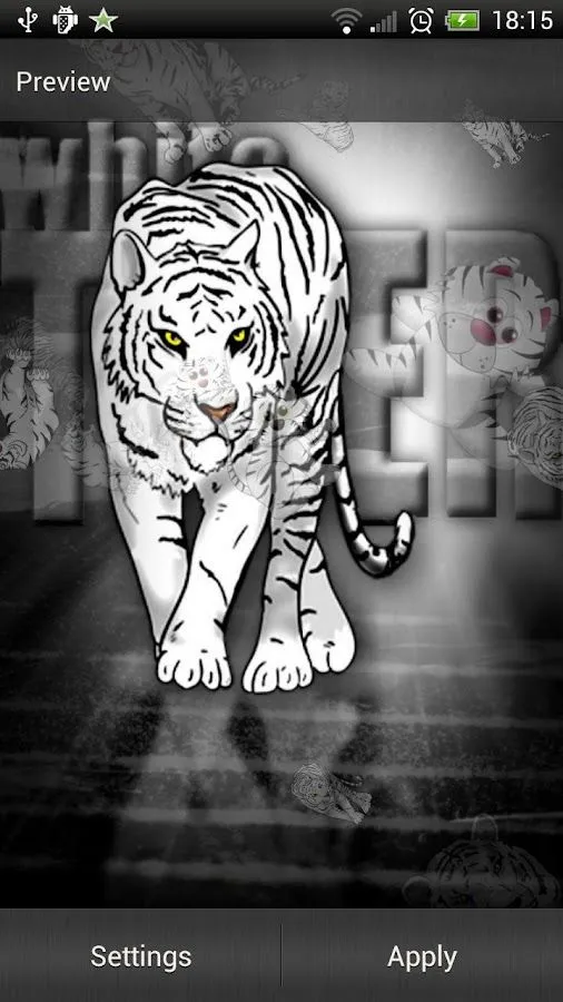 Tigre Blanco Fondo Animado - Aplicaciones de Android en Google Play