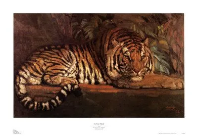 Tigre Royal Print by Paul Jouve at Art.com