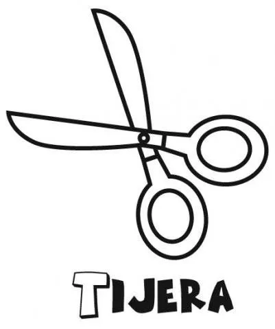 Tijera: Dibujos para colorear