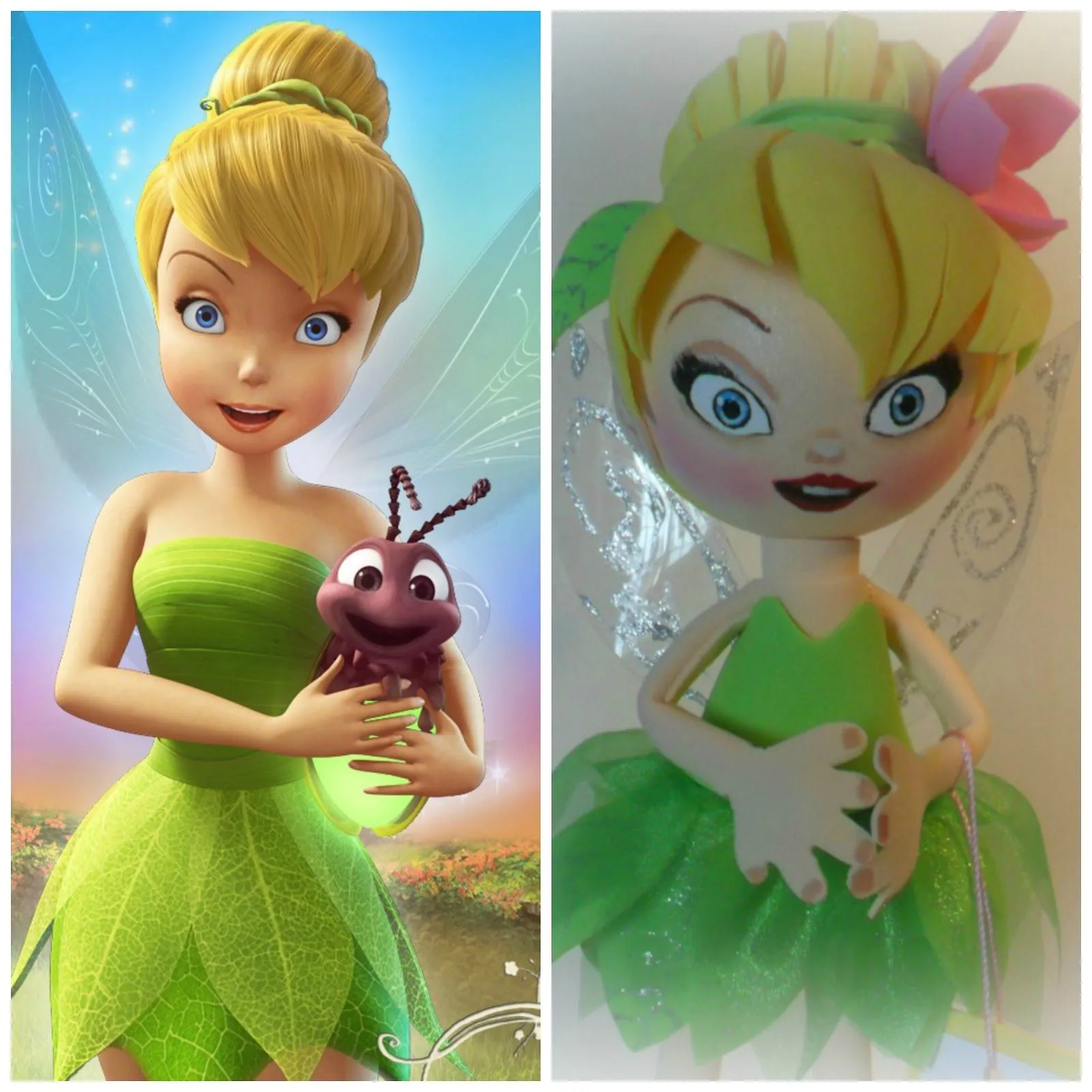 Tinker Bell Arte en Fomi 3D | Bianca Arte en Tela