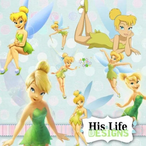 Disney Tinkerbell Clipart PNG images Digital by Hislifemagazine