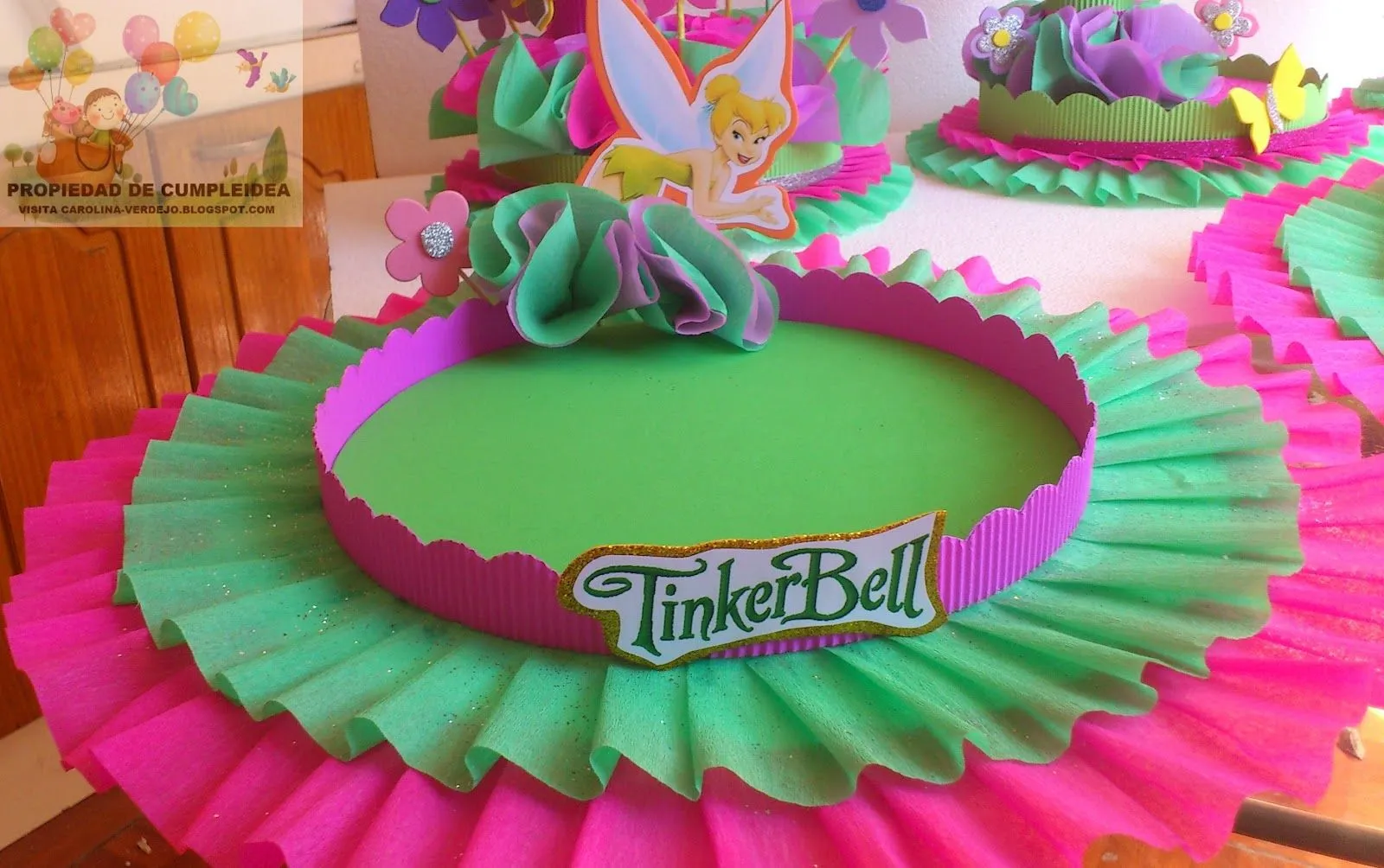 Tinkerbell adornos para cumpleaños - Imagui