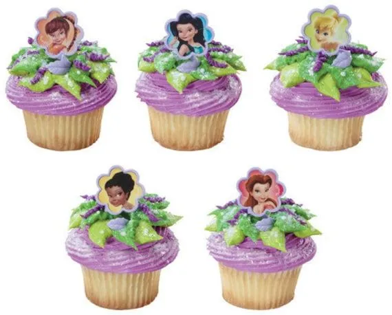 Tinkerbell & Friends cupcake decorations 12 by sofiabakerysupply