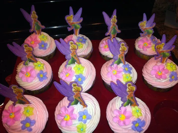 Tinkerbell Cupcakes | tinkerbell | Pinterest