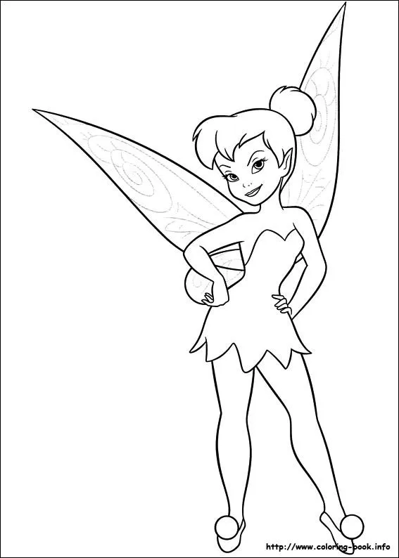 Dibujo de tinkerbell a color - Imagui