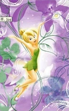 tinkerbell de dibujos animados para niños conjunto ropa de cama ...