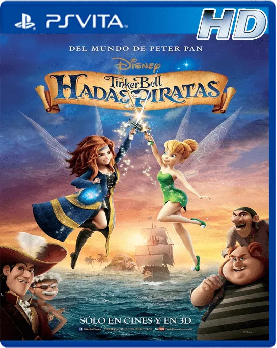 Tinkerbell Hadas y Piratas - Peliculas Para Ps Vita HD | Peliculas ...