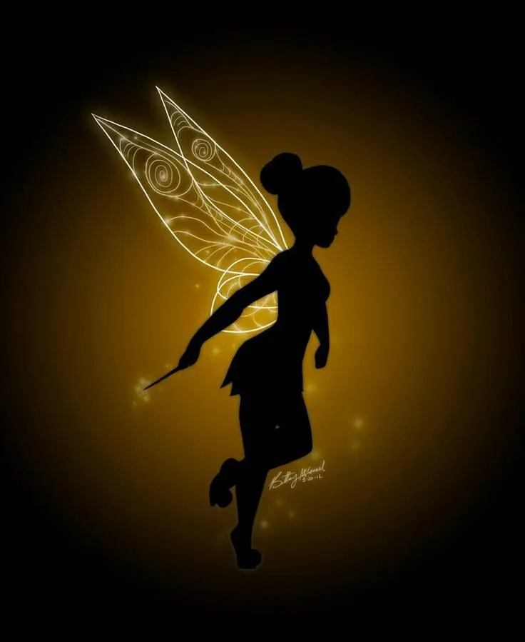 Tinkerbell, silhouette | Tinkerbell<3 | Pinterest