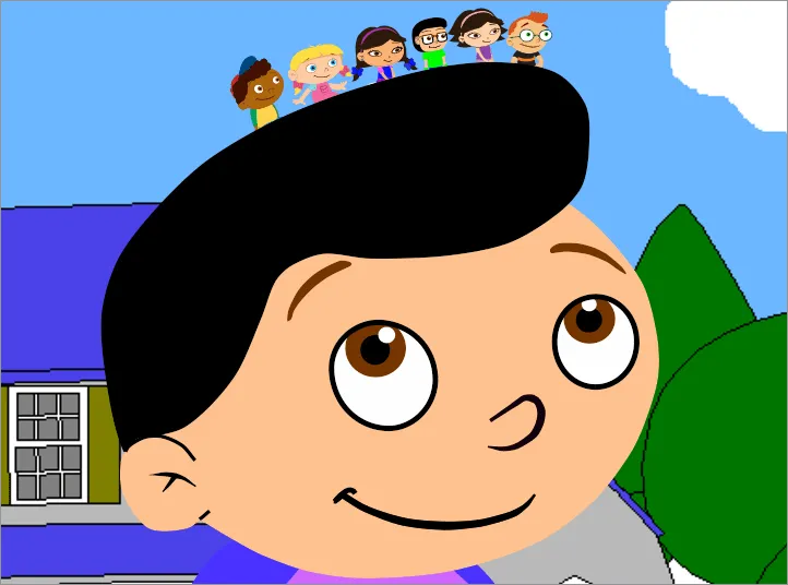 Tiny Little Einsteins riding on Eithan's hair by Loudstereo on ...