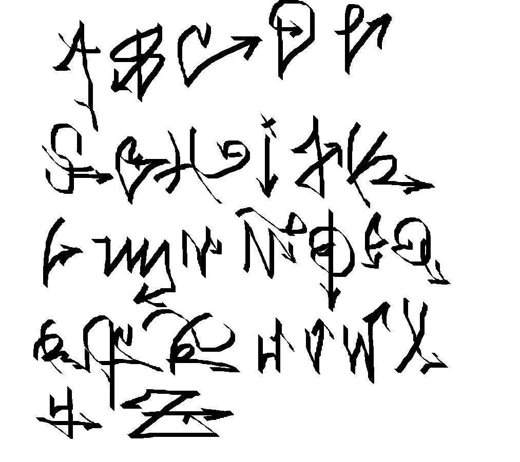 Tipos de letras abecedario graffiti 3D - Imagui