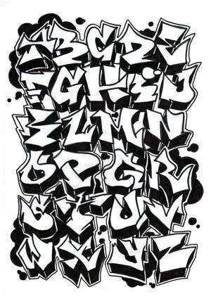 Tipos de letras de graffiti (XVIII) | Cómo ser madre de un ...