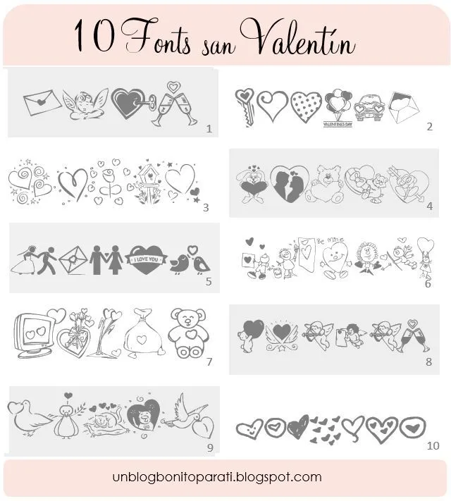 Tipos de letras para San Valentin | Letras para San Valentin ...