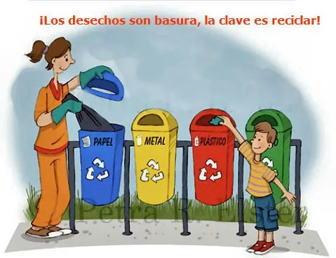 Tirar la basura en su lugar - Imagui