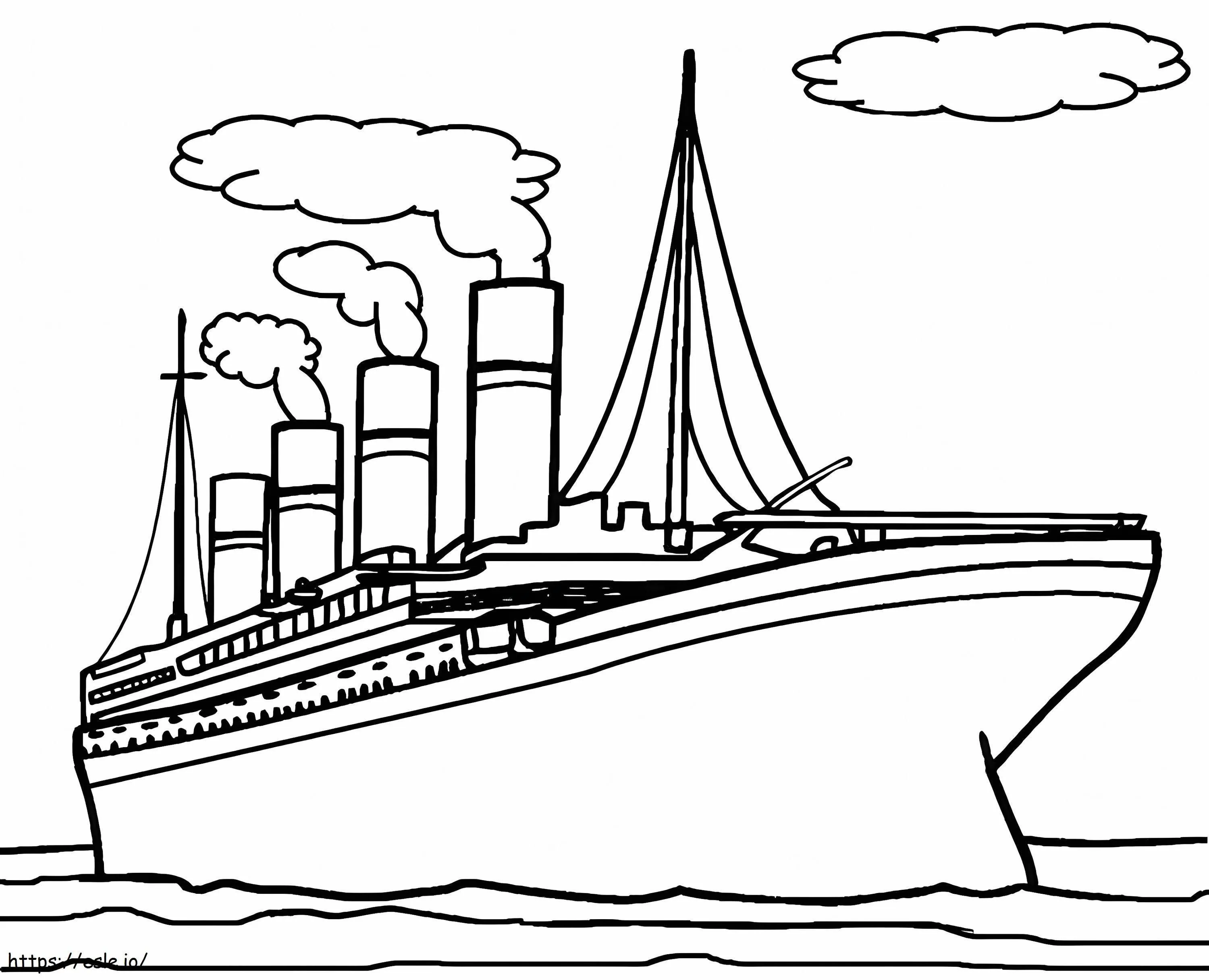 Titanic Gratis para colorear