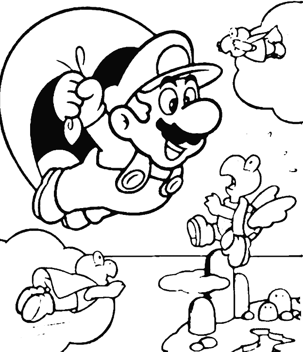 Dibujos para colorear de Super Mario, Plantillas para colorear de ...