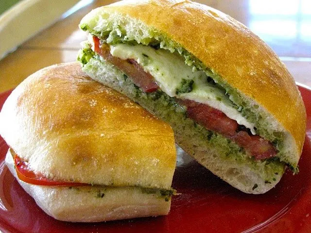 Toasted basil cheese torta sammy. NOM | Costco Love | Pinterest