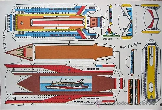 TODORECORTABLES SUEÑOS DE PAPEL: BARCOS RECORTABLES