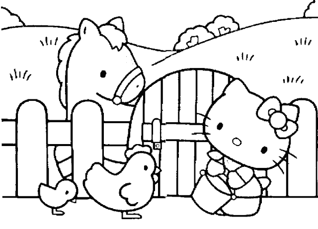 Imagenes de Hello Kitty bebé para colorear - Imagui