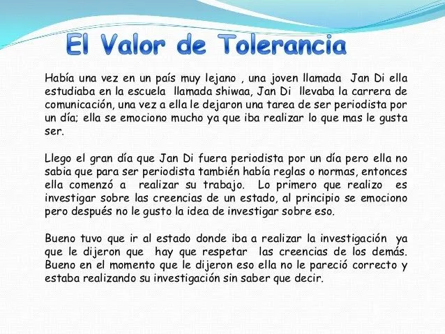 Valor de la Tolerancia