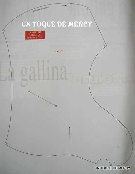 UN TOQUE DE MERCY: GALLINA CON PATRONES.....SE PUEDE HACER EN TELA ...