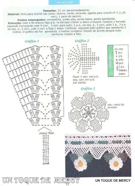 UN TOQUE DE MERCY: PUNTILLAS CON GRAFICOS... PARA HACER ,,,EN ...