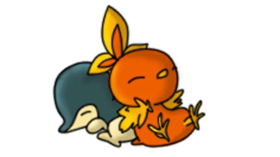 Torchic and Cyndaquil Love by magicalkera on deviantART