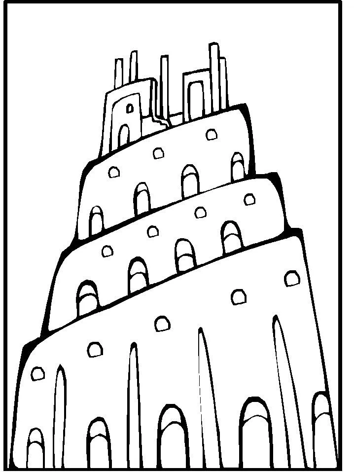 Torre de Babel para colorear - Imagui