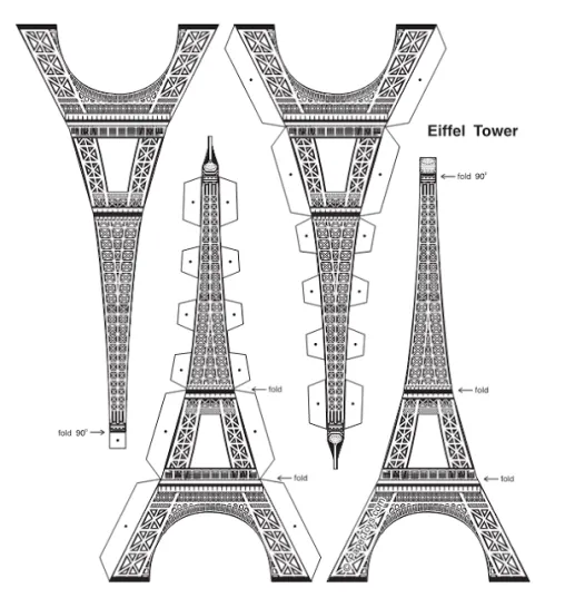 Torre Eiffel para imprimir! | Artesanato, Funny y Trozo