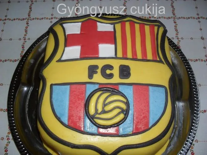 Sütemény: Barcelona logo torta 3 (