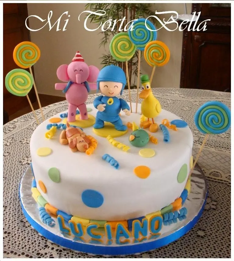 Mi Torta Bella: POCOYO - Torta y cupcakes