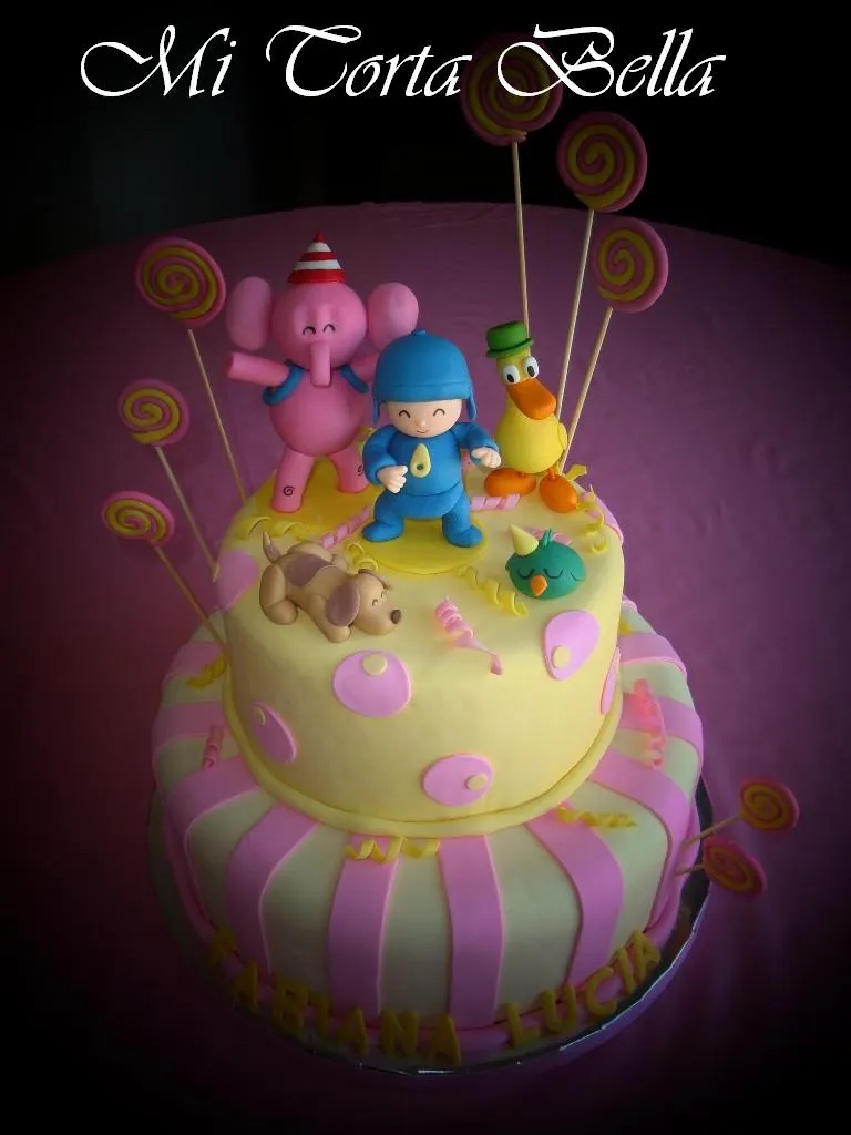 Mi Torta Bella: POCOYO - Torta y cupcakes