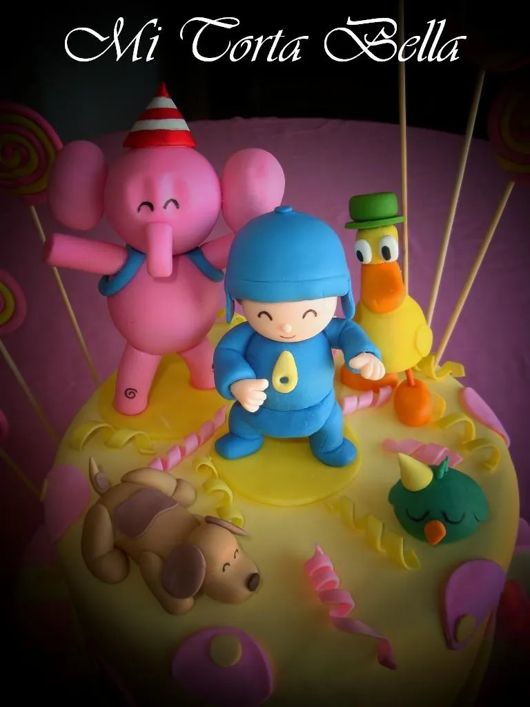 Mi Torta Bella: POCOYO - Torta y cupcakes